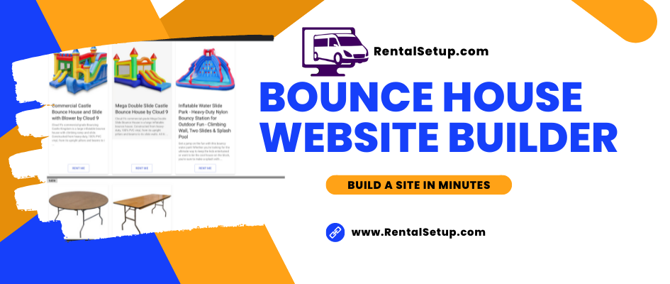 build a bounce house website in minutes